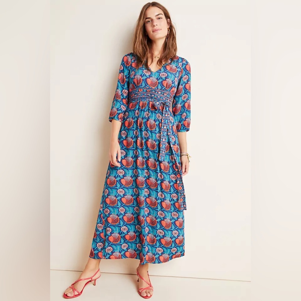 ✨ Anthropologie Philomena Maxi Dress Sz 10
